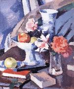 Samuel John Peploe Still Life Roses and Book Germany oil painting reproduction